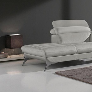 Egoitaliano Recamiere Sueli, extravagantes Design und erstklassiger Sitzkomfort, Solitärmöbel, hochwertiger Lederbezug, inklusive Kopfteilverstellung