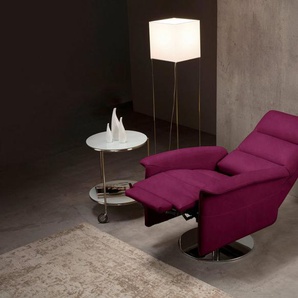 Egoitaliano Sessel Kelly Designsessel, drehbar, manuelle Relaxfunktion mit Push-Back-Mechanismus