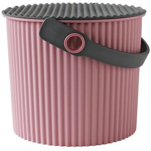 Eimer mit Deckel Omnioutil Hachiman rose rosa, 17.5x22.4x21 cm