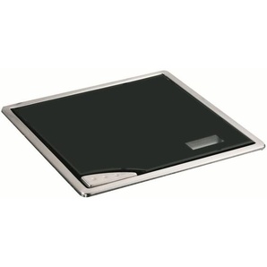 Einbauwaage Arbeitsplatte, elektronische Küchenwaage Edelstahl/Glas - Schwarz