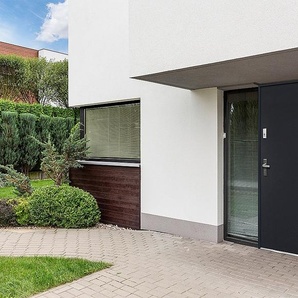 Eingangstür mit Türanschlag rechts - 207 x 100 cm - Stahl - Anthrazit - AGUEDA