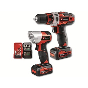 EINHELL Akku-Bohrschrauber-Set TE-CD 12/1 Li +22+CL (2x2.0 Ah) 4513598