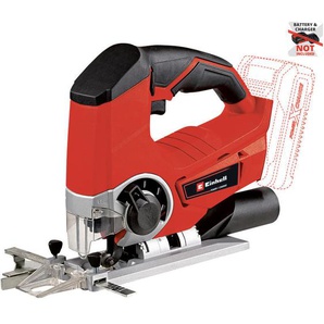 Einhell TE-JS 18 Li-Solo Akku-Stichsäge, 18 V Systemakku (2400 1/min Hubz., 80mm max. Schnittt., Staubblasfunktion, Lieferung o. Akku und Ladegerät)