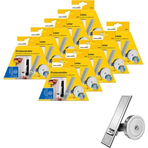 Einlass-Gurtwickler SCHELLENBERG für das Rollladensystem Maxi, Lochabstand 16 cm, Unterputz-Montage, silber, B:50cm, Gurtwickler, für Rollladengurte mit 23 mm Breite