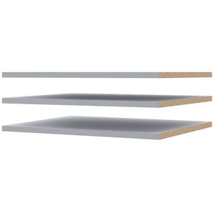 Einlegeböden Wismar 3er-Set 83 x 42 x 1cm Grau Spanplatte