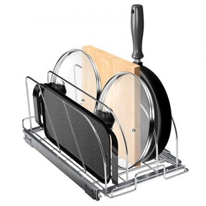 Einstellbares Abtropfgestell Geschirr Geschirrtrockner Utensilienhalter, 26,4 x 53,3 cm Küchenschrank Geschirr Abtropfgestell ideal für die Aufbewahrung von Töpfen, Pfannen, Schneidebretter DCHGCJGJYC1006I0NV0