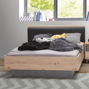 Einzelbett 120 x 200cm Braun/Eiche Artisan Dekor