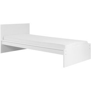 Einzelbett - weiß - Materialmix - 105 cm - 65 cm | Möbel Kraft
