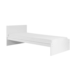 smart Einzelbett - weiß - Materialmix - 105 cm - 65 cm | Möbel Kraft