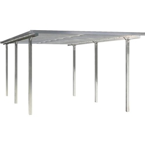 Einzelcarport BECKMANN CPTA Carports Gr. H: 210 cm, grau (alu natur) Carports