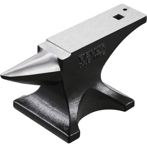 Einzelhornamboss schwerer Amboss aus Gussstahl 11,5 kg robuster runder Hornamboss mit hoher Härte & stabiler Basis, Metallbearbeitungswerkzeug zum