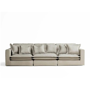 Einzelsofa Amalfi - beige - Materialmix - 338 cm - 90 cm | Möbel Kraft