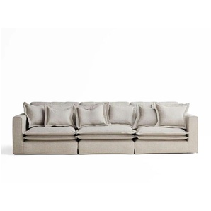 Einzelsofa Amalfi - beige - Materialmix - 338 cm - 90 cm | Möbel Kraft