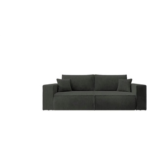 Einzelsofa mit Schlaffunktion Farese - schwarz - Materialmix - 257 cm - 85 cm | Möbel Kraft