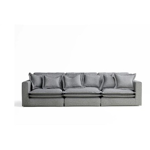 Einzelsofa Amalfi - grau - Materialmix - 338 cm - 90 cm | Möbel Kraft