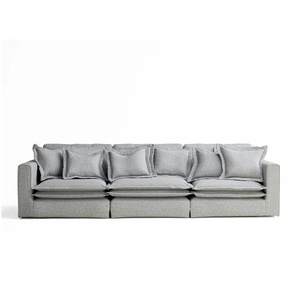 Einzelsofa Amalfi - grau - Materialmix - 338 cm - 90 cm | Möbel Kraft