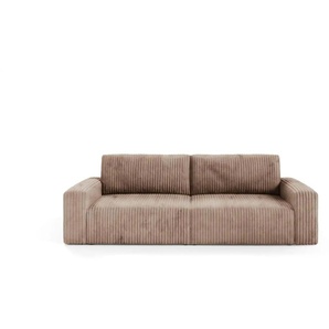 Einzelsofa mit Schlaffunktion Fano ¦ braun ¦ Maße (cm): B: 252 H: 79