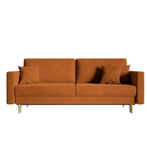 Selsey Einzelsofa mit Schlaffunktion Valico - gelb - Materialmix - 230 cm - 90 cm | Möbel Kraft