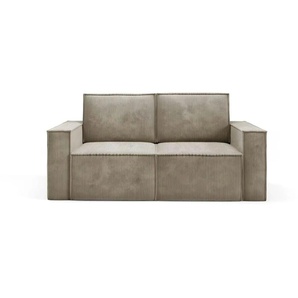 Einzelsofa Orto - braun - Materialmix - 178 cm - 93 cm | Möbel Kraft