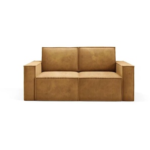Einzelsofa Orto - gelb - Materialmix - 178 cm - 93 cm | Möbel Kraft