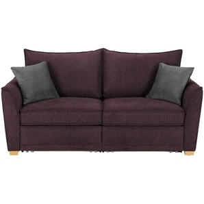 bobb Einzelsofa  Polly de Luxe ¦ rot ¦ Maße (cm): B: 201 H: 95 T: 104.0
