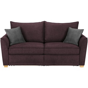 Einzelsofa  Polly de Luxe ¦ rot ¦ Maße (cm): B: 201 H: 95 T: 104