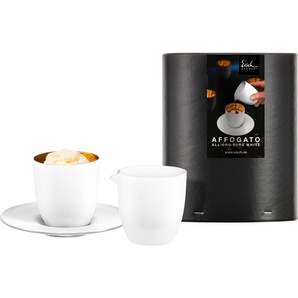Eisch Espressoglas COSMO PURE WHITE, Kristallglas, in Handarbeit mit 24karätigem Gold veredelt, 100 ml, Made in Germany
