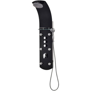 Eisl Duschsäule KARIBIK, Höhe 140 cm, 6 Massagedüsen, Wellness Duschsystem mit Armatur und Regendusche
