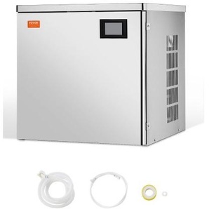 Eismaschinenkopf kommerzieller Eisbereiter Eismaschine (nur Kopf) 181 kg/Tag, Kopf aus Edelstahl + PE-Kunststoff Eiswürfelmaschine-Kopf mit intelligentem Bedienfeld & Reinigung auf Knopfdruck FTZBJJT400LBXZXAYV2