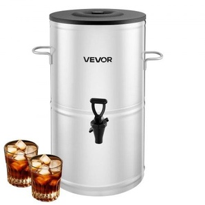 Eisteespender Getränkespender aus 304 Edelstahl 15 L Getränkedispenser mit Zapfhahn & Griff, geeignet für heiße und kalte Getränke, für Eistee, Kaffee, Wasser in Cafés und Restaurants YLHLQQZXK4GAV8TCQ001V0