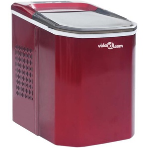 vidaXL Eiswürfelbereiter Rot 1,4 L 15 kg / 24 h