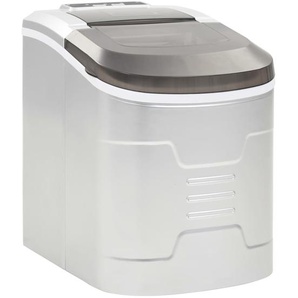 vidaXL Eiswürfelbereiter Silbern 2,4 L 15 kg / 24 h