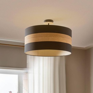 Eko-Light Deckenleuchte Terra aus Holz und Textil, schwarz MLP6291