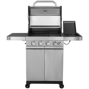 Gasgrill EL FUEGO Sunset Beach Grills Gr. B/H/T: 123 cm x 112 cm x 58 cm, silberfarben Gasgrills BxTxH: 123x58x112 cm