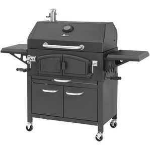 El Fuego Holzkohlegrill Grand Ontario schwarz 154 x 131 x 68,5 cm