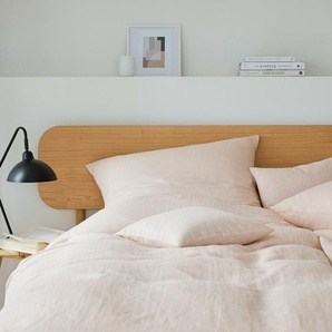 elegante Halbleinen-Kissenbezug einzeln Breeze Farbe apricot Größe 80x80cm 885938