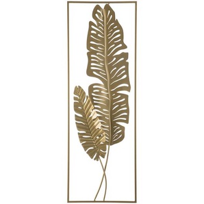 Elegante Wanddekoration gold Blattform Palladium