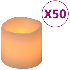 Elektrische LED-Kerzen 50 Stk. Warmweiß