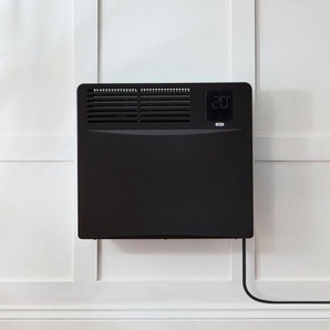 Elektrische Smart Konvektor - Wandheizung 420mm x 495mm 1000 Watt - zur Festverdrahtung | Schwarz - Elio – ECOSO by Hudson Reed