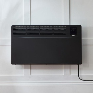 Elektrische Smart Konvektor - Wandheizung 420mm x 835mm 2000 Watt - zur Festverdrahtung | Schwarz - Elio – ECOSO by Hudson Reed