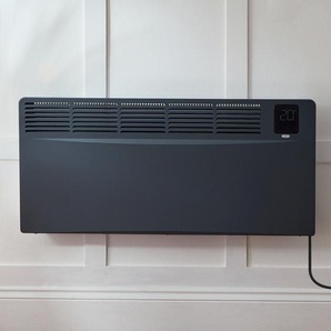 Elektrische Smart Konvektor - Wandheizung 420mm x 895mm 2500 Watt - zur Festverdrahtung | Anthrazit - Elio – ECOSO by Hudson Reed