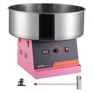 Elektrische Zuckerwattemaschine, 1 kW Zuckerwattegeräte, Kommerzielle Zuckerwattemaschine mit Edelstahlschüssel & Zuckerlöffel, Perfekt für Kindergeburtstage zu Hause, Familienfeiern (Rosa) TSMHTJFSWGXMAL5CBV2