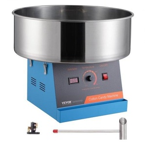 Elektrische Zuckerwattemaschine, 1000 W Zuckerwattegeräte, Kommerzielle Zuckerwattemaschine mit Edelstahlschüssel & Zuckerlöffel, Perfekt für Kindergeburtstage zu Hause, Familienfeiern (Blau) TSMHTJLSWGXMBTCVMV2