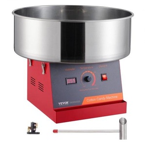 Elektrische Zuckerwattemaschine, 1000 W Zuckerwattegeräte, Kommerzielle Zuckerwattemaschine mit Edelstahlschüssel & Zuckerlöffel, Perfekt für Kindergeburtstage zu Hause, Familienfeiern (Rot) TSMHTJHSWGXM8E4PNV2