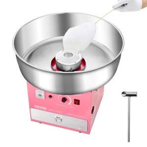 elektrische Zuckerwattemaschine kommerzielle Zuckerwattegeräte (1000 W) mit 52 cm Edelstahlschüssel & Zuckerlöffel & Schublade, perfekt für Kindergeburtstage Familienfeiern Partys Rosa TSDRMHTJFSWGMOD1VV2