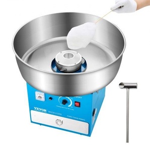 elektrische Zuckerwattemaschine kommerzielle Zuckerwattegeräte (1000 W) mit 52 cm Edelstahlschüssel & Zuckerschaufel & Schublade, perfekt für Kindergeburtstage Familienfeiern Partys Blau TSDRMHTJLSWGP21VKV2