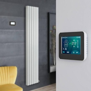 Elektrischer Design Heizkörper (doppellagig), Aluminium, ohne Leitflüssigkeit - 1784mm x 354mm, mit Touchscreen Thermostat - Weiß - Revive Ardus