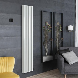 Elektrischer Design Heizkörper (doppellagig), Aluminium, ohne Leitflüssigkeit - 1784mm x 354mm, ohne Thermostat - Weiß - Revive Ardus