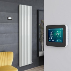 Elektrischer Design Heizkörper (doppellagig), aluminium, ohne Leitflüssigkeit - 1784mm x 472mm, mit Touchscreen Thermostat