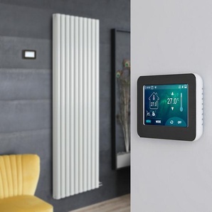 Elektrischer Design Heizkörper (doppellagig), Aluminium, ohne Leitflüssigkeit - 1784mm x 590mm, mit Touchscreen Thermostat - Weiß - Revive Ardus